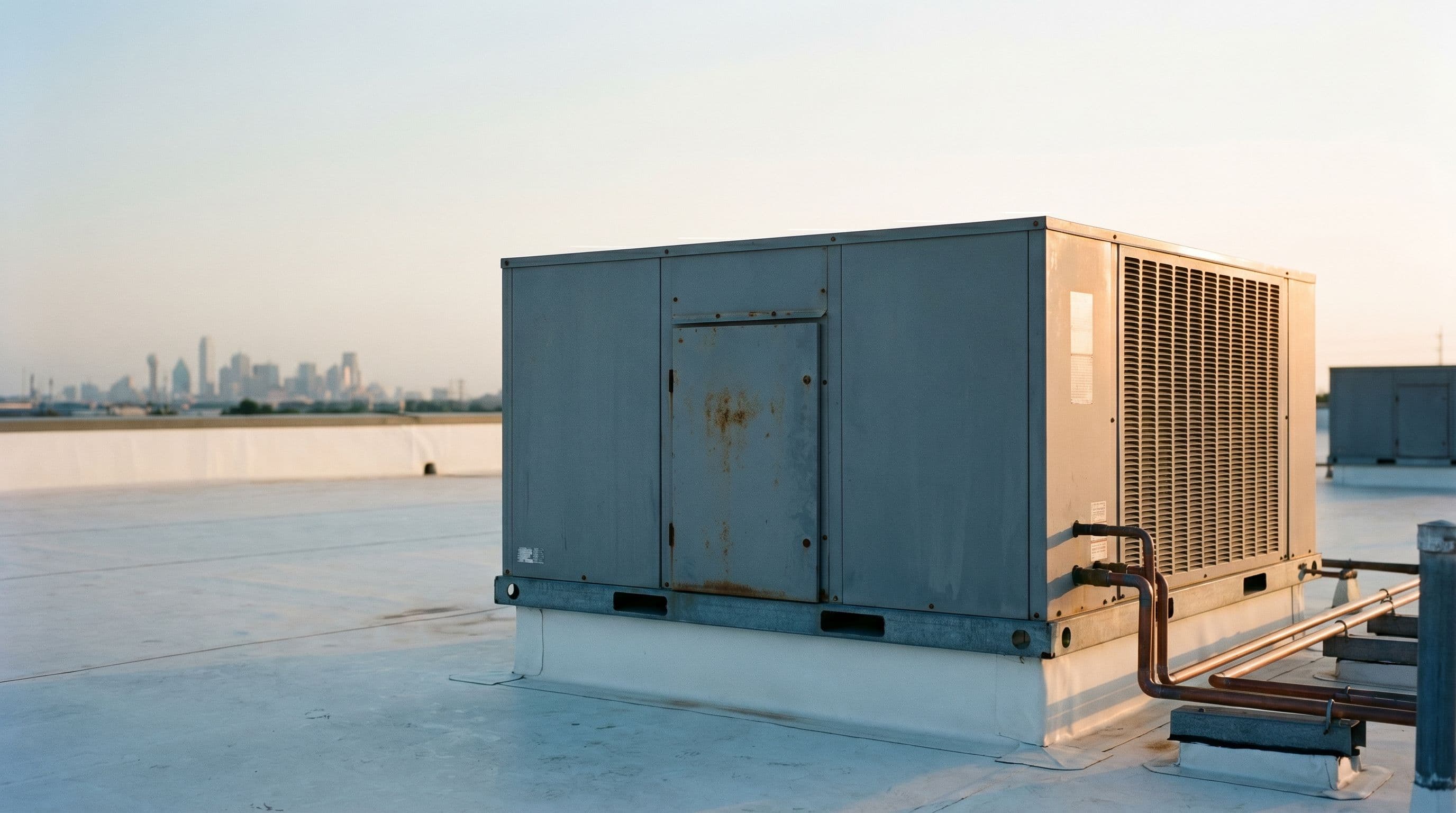 Commercial hvac work in a DFW commercial property.